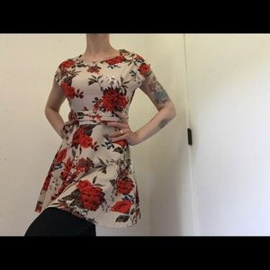 Forever 21 NWT Vintage Style Floral Print Dress